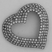 Diamond encrusted heart