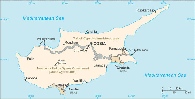 Cyprus map