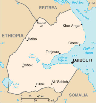 Djibouti map