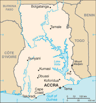 Ghana map