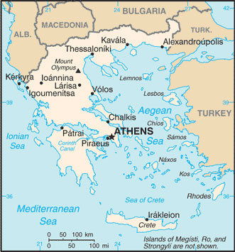 Greece map