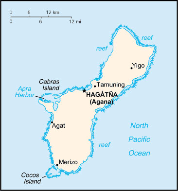 Guam map