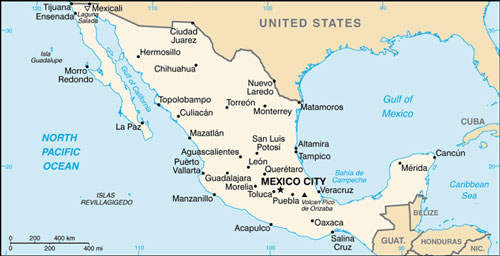 Mexico map