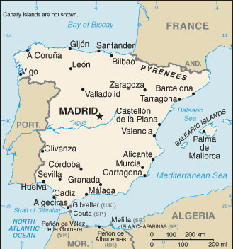 Spain map